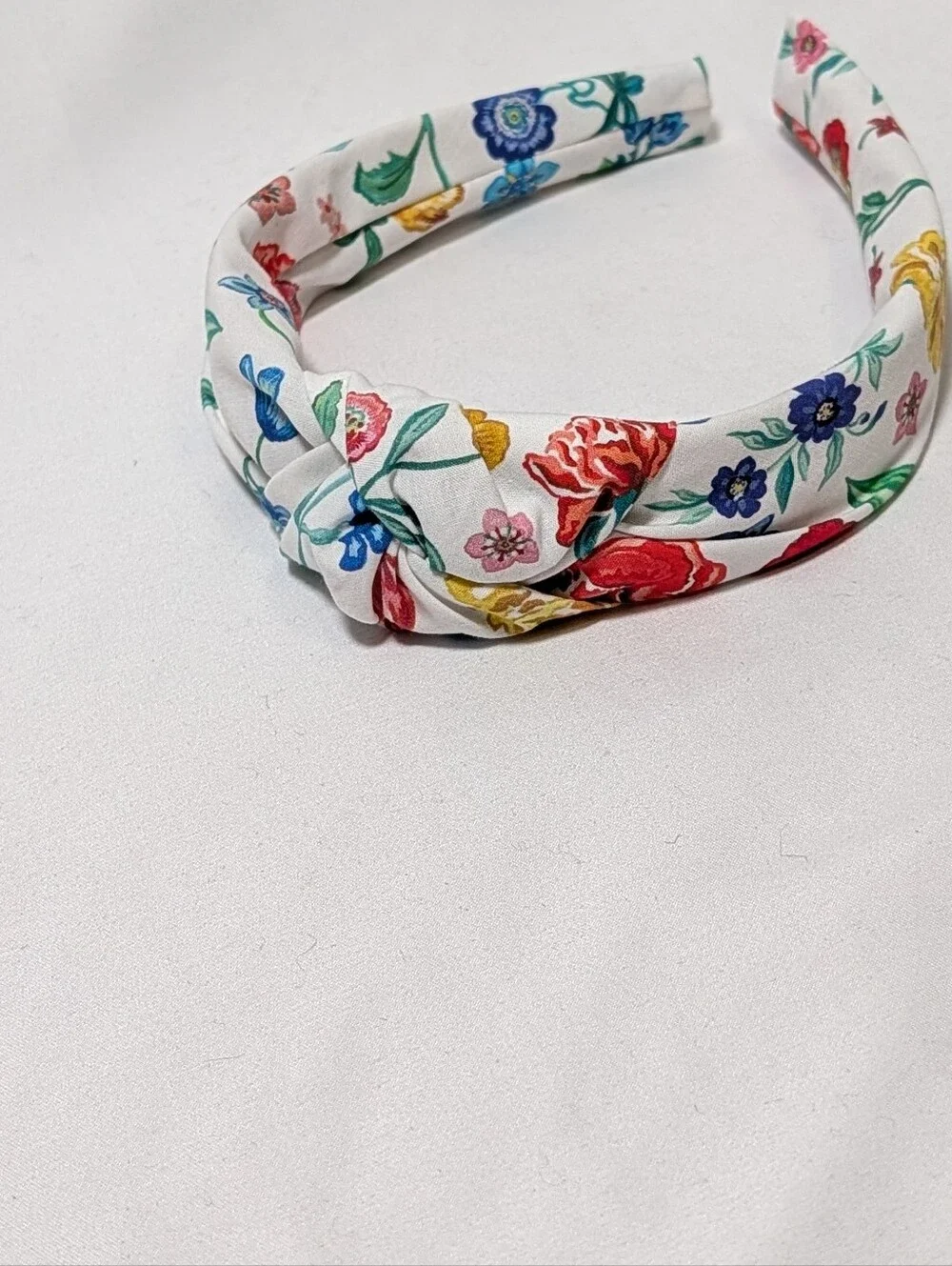 La Coqueta Kids Floral Knot Headband Multicolor White Girls
